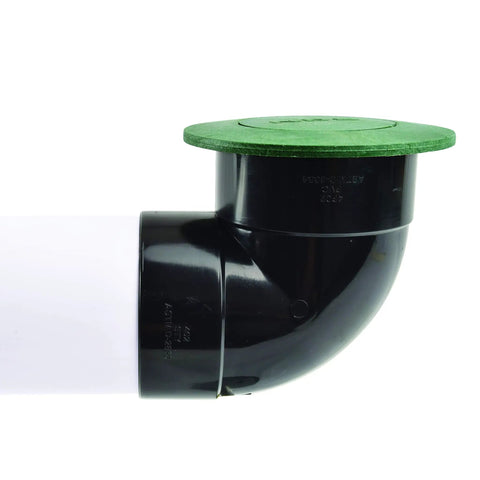 Pop Up Drainage Emitter with Elbow for 4 Inch Sewer and Drain Pipe works with Catch Basins and All Drainage Systems Green