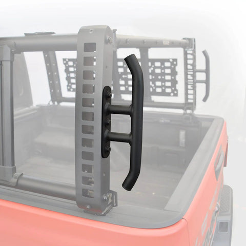 XRS Reel Handles Set For Overland Rack, Mild Steel, Textured Black, Pair, Model 5950100T on truck XRS Xtreme Rack system
