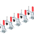 5 Piece Quick Release Toggle Clamp Vertical Fixture Kit With 30 Kg Clamping Force For Secure No Slip Workholding shown in a row