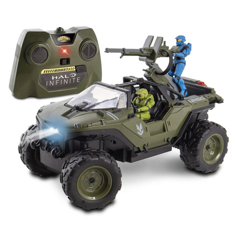 Halo Infinite RC Battle Hog UNSC Warthog With Master Chief And Spartan 2.4 GHz Remote Control Car with controller