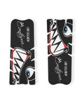 Dual Pack Mountain Bike Frame Protectors Stickers For Crankset And Handlebar One Pair 14 By 5.5 Cm Black Easy Install Durable Shield