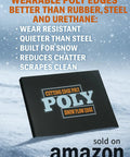 Heavy Duty 5 By 1 Inch Poly Snow Plow Cutting Edge For 72 Inch Blade Ultra Durable Easy To Cut And Drill Surface Safe