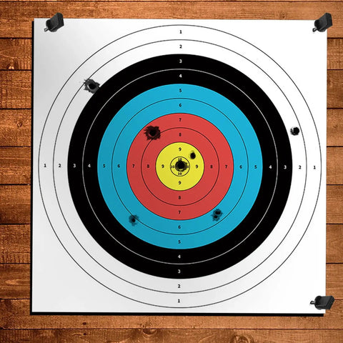 15 Pack Archery Target Paper For Backyard Practice 16 Inch With 10 Ring Design bow and arrow targets for hunting and practice