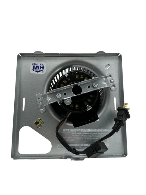 80 CFM Upgraded Plug In Bath Vent Motor Replacement For 8 X 8 In Housing, Quiet 2.5 Sones, metal frame, plug-in view