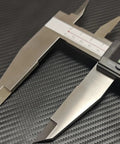 Close-up of Beefy Heavy Duty Digital Caliper For 0 To 12 Inch 300 mm Stainless Steel Electronic Measuring Tool on black surface