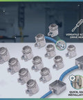 20 Pack Top Shelf Zinc Alloy Squeeze Conduit Fittings Three Quarter Inch on a table, showcasing durable electrical connectors.