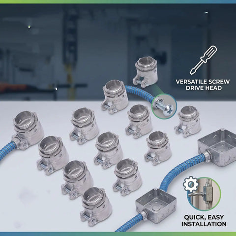 Heavy Squeeze Connector Fittings Three Quarter Inch Zinc Alloy Plug And Play Plumbing Hose Adapters For Fast Pipe Connections Built Tough With No Sweat Installation, showcasing multiple fittings and installation elements.