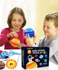 Children with Cool Outer Space Sewing Kit For Kids DIY Felt Crafts With Nine Planet Pieces And Two Space Patterns Rocket And Astronaut