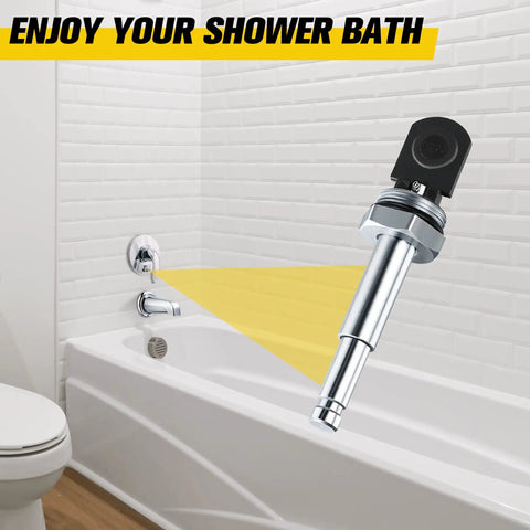 Push Button Diverter Replacement For RP5649 Delta 600 Series Single Handle Shower Valve Diverter Assembly next to a bathtub