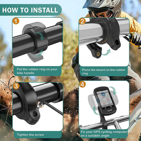 Installation guide for Out Front Ride Ready Bike Mount For Garmin Edge GPS Computers And XOSS G G Plus And iGPSPORT