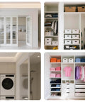 Six Piece Bi-Fold Door Top Roller Guide Wheels And Top Pivot Kit With Spring Loaded installed on folding closet doors
