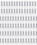 Replacement Zipper Sliders Size Five White Pulls For Nylon Coil Zippers Metal Zippers Repair Kit For Luggage Jackets Purses Bags
