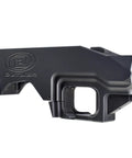 Side view of Modular Rifle Chassis For Remington 700 Short Action 3.0 Inch AICS Compatible with grip slot and Outlier logo