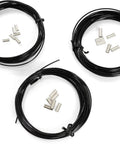 Spearfishing Crimping Tool Kit with three multifilament lines in 1.6mm, 1.8mm, 2mm and visible crimps for secure attachments.
