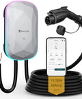 Powerhouse Level 2 EV Charger Pushes A Solid 48Amps At 240 Volts For Lightning-Fast Home Top-Ups with app control and 25FT cable.