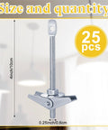Eye Lag Toggle Bolts Kit 25 Pcs One Quarter By Four Inch With One Inch Metal Washers Heavy Duty Wall Anchors