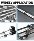 FOCMKEAS 4Pcs SCS8UU linear ball bearings, 8mm ID, aluminum slide blocks, front view
FOCMKEAS 4Pcs SCS8UU linear bearings, 8mm ID, aluminum slide blocks, side view
FOCMKEAS 4Pcs SCS8UU linear bearings, 8mm ID, double-seal aluminum blocks, close-up
FOCMKEAS 4Pcs SCS8UU linear bearings, 8mm ID, aluminum blocks mounted on rails, installed view