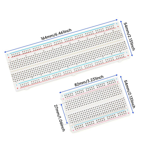 Two 830 Point And Two 400 Point Solderless Breadboards Kit For Arduino Projects Electronics Prototyping Boards With Four Power Rails