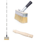 Do It All Adjustable Long Handle Deck Stain Brush Kit With 100 Percent Natural Bristle Wide Paint Brush For Wood Stains Oils