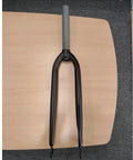 Beefy 26 Inch Steel Threadless Bike Fork 1 1/8 Inch Steerer Black For MTB Road Cruiser With Disc Brake Mounts And Caliper Bracket