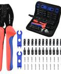 Solar Crimping Tool Kit With 12 MC4 Connectors And Spanner Wrenches For 14 To 10 AWG Solar Panel Cable Wire Crimping PV Assembly