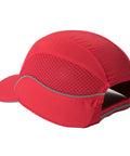 Lightweight Red Bump Cap With Removable ABS Shell And Foam Padding, Baseball Hat Style Head Protection For Work, Breathable Long Brim