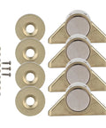 4 Pack Vintage Zinc Alloy Magnetic Cabinet Door Catches For Kitchen Wardrobe Closet Heavy Duty Hold Easy Install Gold Finish Old School Charm Meets Modern Hardware For Cabinets, gold finish, multiple pieces.