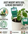 Must Have Soil Moisture Meter For Plants And Garden Nerds Easy To Read Plant Water Meter Soil Tester For Home Pots Bright Color Scale And Large Tick Marks For Quick Readouts Accurate Moisture Level To Prevent Overwatering, green meter in potted plant