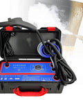 DNEPEI Commercial Steam Cleaner, High Pressure Portable Unit With 3500W Heating Core Delivers 100-120-C Dry Vapor In Just 15 Seconds At 3.5Bar Max Pressure To Melt Kitchen Grease And Sanitize Surfaces On Contact Tankless Continuous Design For Fast Cleanup, showing its portable unit with controls and hose.