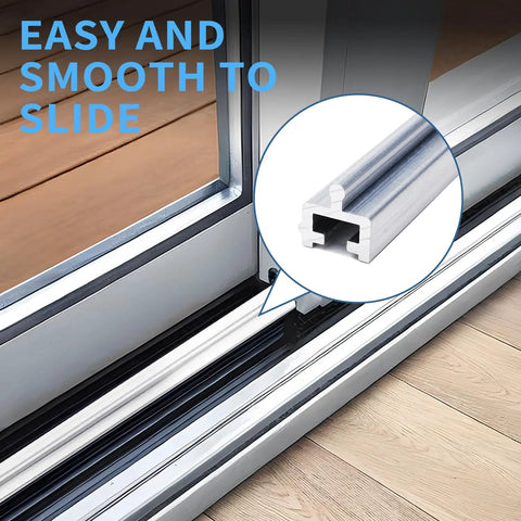 Rock Solid Aluminum Alloy Sliding Screen Door Track With Smooth Gliding Bottom Guide Rail Built Like A Tank Replacement Hardware For Patio Doors No Sweat Setup
