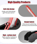 4 In 1 Universal Brake Caliper Tool With 360 Degree Swivel Ratcheting For Smooth One Hand Caliper Retraction with red anti-slip grip