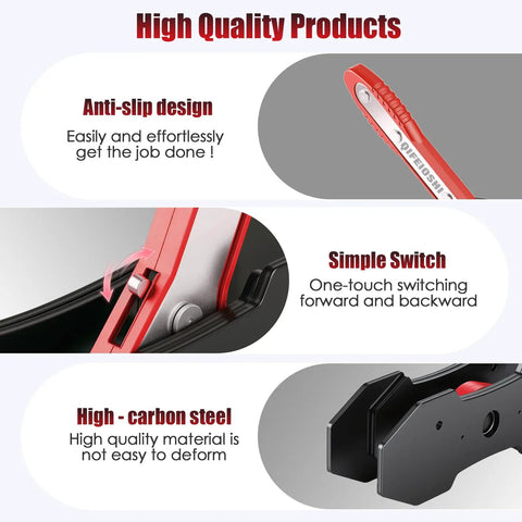 4 In 1 Universal Brake Caliper Tool With 360 Degree Swivel Ratcheting For Smooth One Hand Caliper Retraction with red anti-slip grip