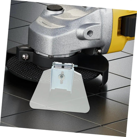 Eye Shield Kit For Bench Grinder Durable Safety Guards With Screws Easy Install Dust Cover attached to grinder