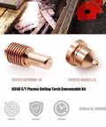 204325 Tips And 192047 Electrodes For Plasma Cutter Torch, compatible with AirForce 625 and Spectrum 625 CT, copper alloy.