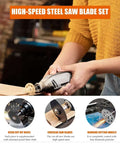 Go To Rotary Tool Cutting Discs Kit With Three Different Saw Blades For Wood Metal Plastic Glass And Stone Upgraded Cutting Wheel Set in use.