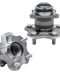 2Pc Rear Wheel Bearing And Hubs Assembly For Nissan Sentra 2013-2019, 5 Lug, Rear Position, FWD, 4-Bolt Square Flange, Non-ABS