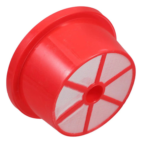 Red Gallon Sprayer Barrel Mouth Filter For Agriculture Sprayer 142 Millimeter Outer Diameter Filter Net Replacement Part