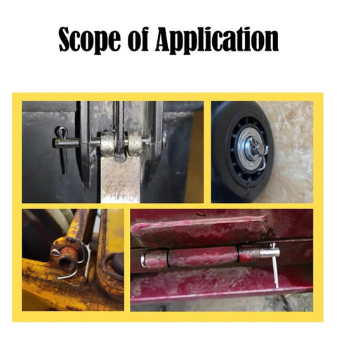 Uses of 304 Stainless Steel Cotter Pin Set Kit With M1.5 To M6 Sizes, Whistle Hairpin U Pins on machinery and auto projects