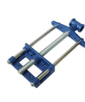 Heavy Duty Front Screw Woodworking Bench Vise With 10.5 Inch Jaw And Tough As Nails Steel Build, blue electrostatic finish.