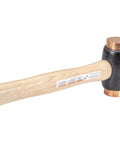 Copper Face Hammer With Malleable Iron Head And Replaceable Copper Faces, ideal for woodworking and auto body, side view.