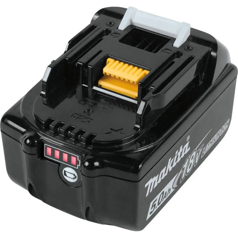 18V LXT 5.0Ah Lithium Ion Battery Pack, close-up of LED charge indicator and connection points, 1 of 10 count