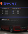 HiSport compatibility chart for No Drama Fix Ambient Air Temperature Sensor With Connector Pigtail Plug for Audi and VW cars.