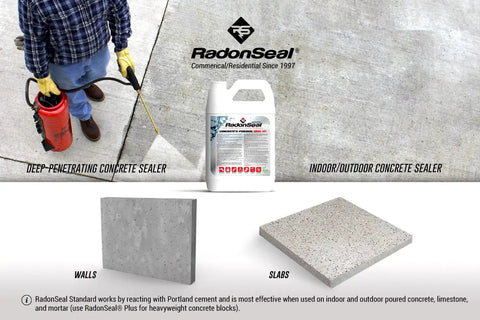 Deep Penetrating Concrete Sealer For Basement Floors And Foundation Walls Keeps Your Slab Bone Dry With A Rock Solid Noncoating Bond 5 Gallon Tank being applied.