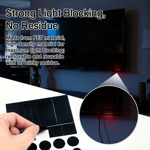 Solid Black Clean Restickable Webcam Covers For Laptop Smartphone Smart TV And Console Anti Spy Multi Size Privacy Sliders Slide On Tape on sleek TV