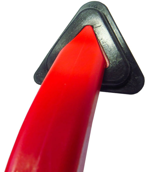 Three In One Caulk Tool For Removal And Application With Rotatable Silicone Triangle and Soft Grip Handle