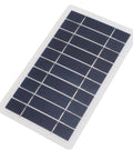 Top view of Awesome 5W Solar Panel Charger for Home and Outdoor Security Cameras with high-efficiency monocrystalline cells