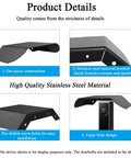 All Weather Stainless Steel Doorbell Rain Cover That Bosses Up Outdoor Protection With Anti Glare Sun Shade Built Tough Against Rain And Sun Durable Weatherproof Shield For Video Doorbells Compatible With E340 C31 C30 S330 S220 And 2K Security Models with high quality stainless steel features displayed.
