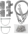 Rv Toy Hauler Patio Door Cable Kit 109 Inch Ramp To Deck with Heavy Duty Cables and Mounting Hardware