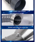 Flexible Fume Extractor Arm With Three Sixty Degree Hood For Quick Smoke And Dust Removal In Workshops crafted in high temp plastic featuring rotary switch.
