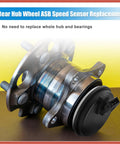 Rear Hub Bearing ABS Speed Sensor Cap For Hyundai Veloster Elantra GT And Kia Forte 2019 To 2023 With OE Number 58980F0000